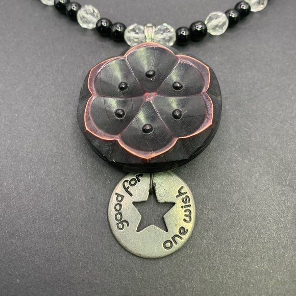 Vintage Button with Disney Token Handmade Necklace - Picture 2 of 3